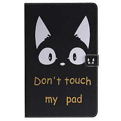 Etui en PU antichoc avec support oreilles de chat pour votre Samsung Galaxy Tab A7 Lite 8.7 pouces SM-T220 (Wi-Fi)/SM-T225