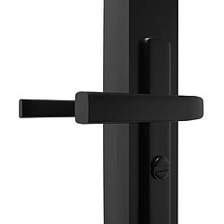 Acheter vidaXL Porte intérieure Verre ESG et aluminium 102,5x201,5 cm Noir