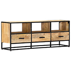 vidaXL Meuble TV 120x30x45 cm Bois solide de manguier