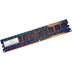 Ram Serveur NANYA 1Go DDR2 PC2-3200R Registered ECC 400Mhz NT1GT72U4PA0BV-5A CL3 - Occasion