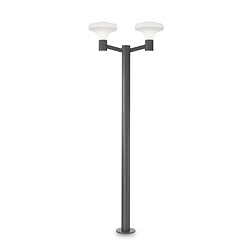 Avis Ideal Lux Lampadaire exterieur SOUND Anthracite 2x60W