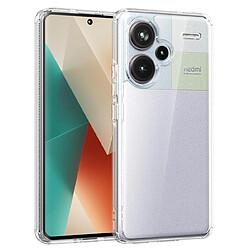 Htdmobiles Coque pour Xiaomi Redmi Note 13 Pro+ Plus 5G - housse etui silicone gel fine + film ecran - TRANSPARENT TPU