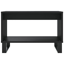 Avis vidaXL Table basse noir 60x50x40 cm bois d'ingénierie