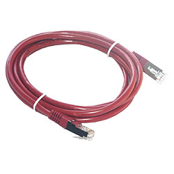 MCL Cordon de brassage RJ45 CAT 5e F/UTP - 50cm Rouge