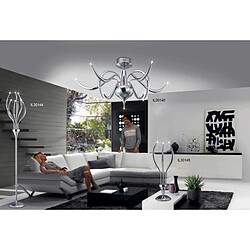 Avis Luminaire Center Lampe de Table Llamas 3 Ampoules chrome poli