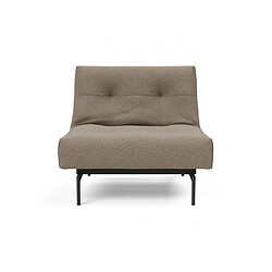 Inside 75 Fauteuil modulable ILB 202 acier noir tissu Mahoga Caramel Grey