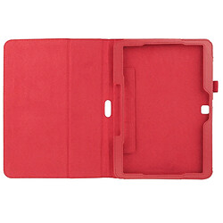 Avis Wewoo Housse Étui rouge pour Samsung Galaxy Tab 4 10.1 / T530 Litchi Texture Flip en cuir avec support