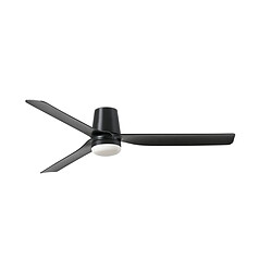 Faro Barcelona Ventilateur de plafond noir mené moyen de baignoire avec la vitesse futée du moteur 6 de C.C