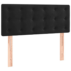 vidaXL Tête de lit Noir 80x5x78/88 cm Velours