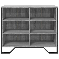 Avis vidaXL Buffet sonoma gris 91x35,5x74,5 cm bois d'ingénierie