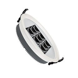 Acheter Ledkia Downlight LED 30W Rond AERO UGR13 Coupe Ø 200 mm Blanc chaud 3000K