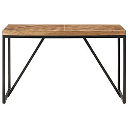 vidaXL Table à manger 120x60x76 cm Bois massif d'acacia et de manguier