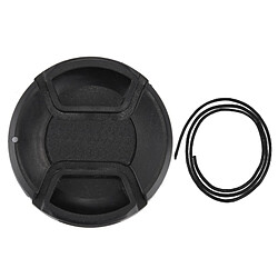 Acheter Wewoo Protège-objectif appareil photo noir 62mm Center Pinch Camera Lens Cap