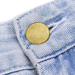 12x 17mm Jeans Boutons Réparation Goujons Pour Jean Pantalon Remplacer Cuivre Brillant