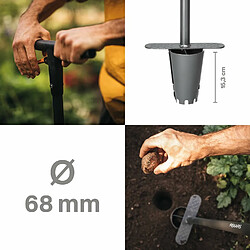 Avis Fiskars Plantoir à Bulbes, Ergo, Longueur : 1 m, Poids : 1,95 kg, Acier/Plastique, Noir/Orange, 1057078