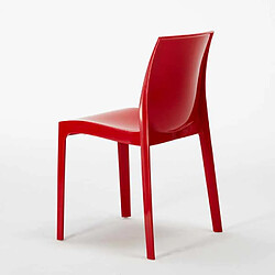 Acheter 18 Chaises Ice Grand Soleil polypropylène restaurant promo offre stock, Couleur: Rouge