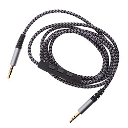 Câble Audio Stéréo Jack 3.5mm Mâle à Mâle Cordon Adaptateur en Nylon Tressé Universel pour Smartphone, MP3, Tablettes