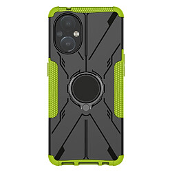 Coque en TPU anti-chute avec béquille pour votre OnePlus Nord N20 5G - vert