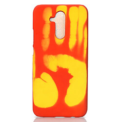 Wewoo Coque Rigide pour décoloration de capteur thermique Paste Skin + PC Huawei Mate 20 Lite Rouge jaune