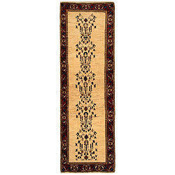 Vidal Tapis de couloir en laine 294x88 beige Kashkuli