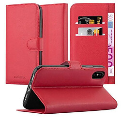 Cadorabo Coque iPhone X / XS Etui en Rouge