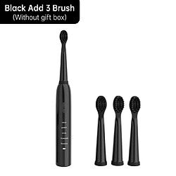 Universal Brosse à dents électrique à 5 vitesses USB rechargeable pour adultes Brosse à dents étanche automatique IPX7