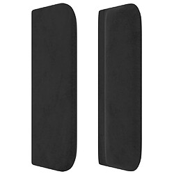 Acheter Maison Chic Tête de lit moderne avec oreilles pour chambre - Décoration de lit Noir 83x16x78/88 cm Velours -MN57231