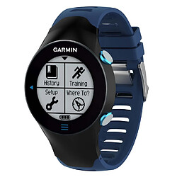 Bracelet en silicone bleu foncé pour votre Garmin Forerunner 610