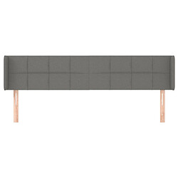 Avis Maison Chic Tête de lit scandinave avec oreilles,meuble de chambre Gris foncé 163x16x78/88 cm Tissu -MN95862