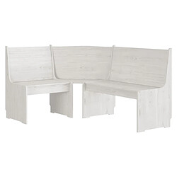 Acheter vidaXL Ensemble à manger REINE 3 pcs blanc bois de pin massif