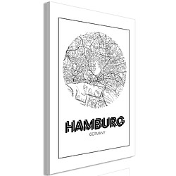 Artgeist Tableau - Retro Hamburg (1 Part) Vertical [20x30]