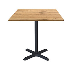 Restootab Table 70x70cm - modèle Dina chêne d'armor