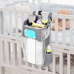 Avis Universal Empileur de couches suspendu sac de rangement de couches organisateur de pépinière changement de table lit bébé ou mur douche bébé cadeau | Empileur de couches caddy