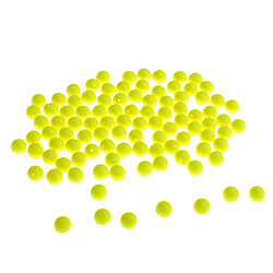 100 pcs pêche flottant flotteurs boule de dérive eva mousse indicateur 7mm jaune