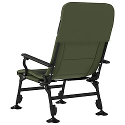 Acheter vidaXL Chaise de pêche avec accoudoir pliable vert