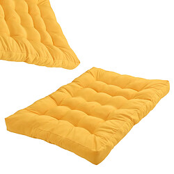 Avis Coussin pour canapé palette Comfy In/Outdoor Moutard [en.casa]