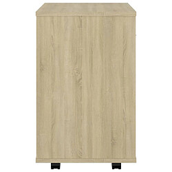 Acheter vidaXL Armoire à roulettes Chêne sonoma 46x36x59 cm Bois d’ingénierie