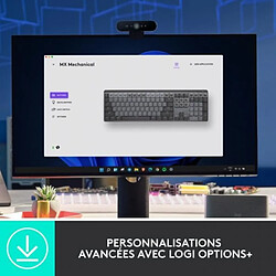 Logitech - Clavier Sans Fil - MX - Mécanique - Rétroéclairé Performant - Graphite pas cher