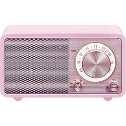 Sangean Radio FM traditionnelle Bluetooth avec 36H d'autonomie rose