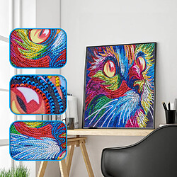 Acheter Peinture de diamant spécial en forme d'image animale bricolage Home Decor Coloful Cat 2