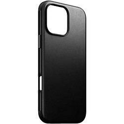 Nomad Coque pour iPhone 16 Pro Max Compatible MagSafe Antichocs en Cuir Noir