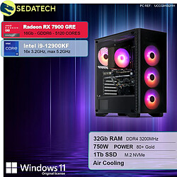 Sedatech PC Gamer • Intel i9-12900KF • RX 7900 GRE • 32Go RAM • 1To SSD M.2 • Windows 11