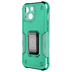 Avizar Coque iPhone 14 Antichoc Hybride avec Anneau Support Magnétique Turquoise