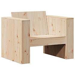 Acheter Maison Chic Ensemble de salle à manger de jardin 2 pcs,Table et chaises d'extérieur bois de pin massif -GKD782198