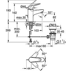 Avis Mitigeur monocommande lavabo - GROHE Swift - 24316001 - Chromé - Taille S - Economie d'eau