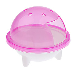 UFO hamster gerbille pet salle de bain cage bain sable pelle jouet toilette rose pas cher