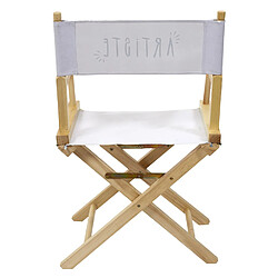 Acheter Toilinux Chaise de cinéma pliante - Artiste - Bois et blanc