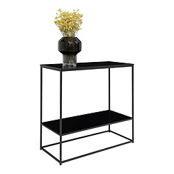 Avis EPIKASA Table Console Vita, Noir, Métal, 36x80x80 cm