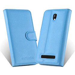 Cadorabo Coque HTC Desire 500 Etui en Bleu pas cher