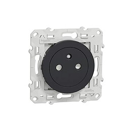 prise de courant - 2p+t - odace - affleurante - anthracite - schneider electric s540052